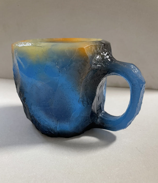 400ml Elegant Resin Mineral Crystal Coffee Mugs With Handles