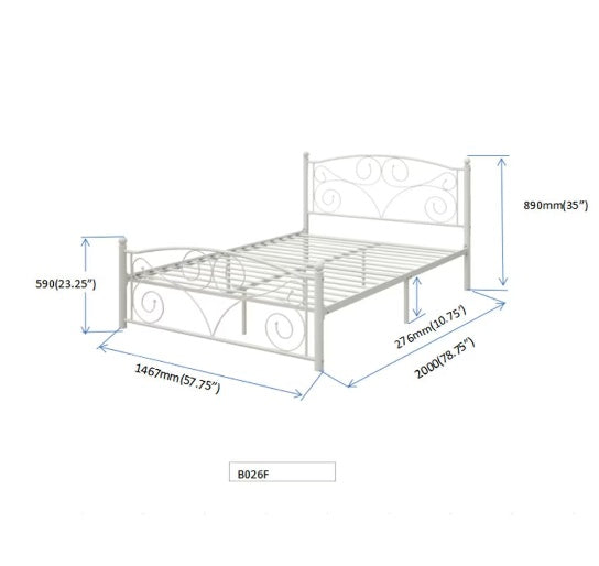 Full Metal Bed Frame