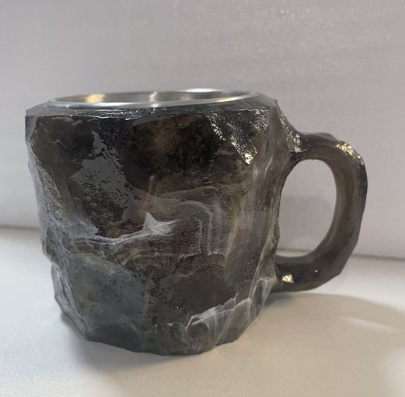 400ml Elegant Resin Mineral Crystal Coffee Mugs With Handles