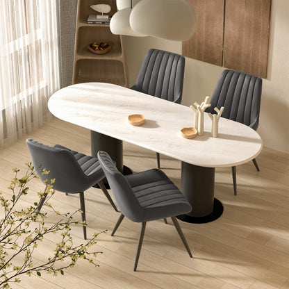 Soft Suede Modern Dining Chair