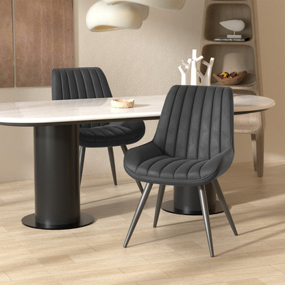 Soft Suede Modern Dining Chair