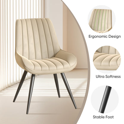 Soft Suede Modern Dining Chair