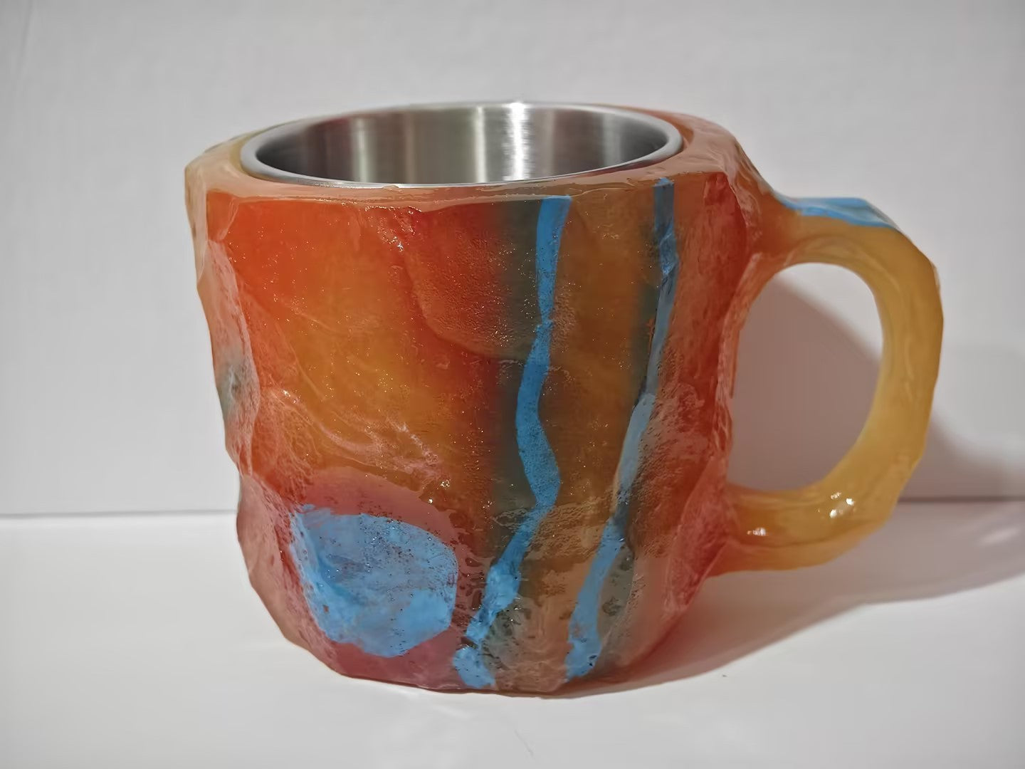 400ml Elegant Resin Mineral Crystal Coffee Mugs With Handles