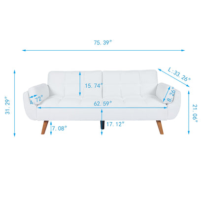 2064 Corduroy Sofa & Sofa Bed-White