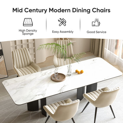 Soft Suede Modern Dining Chair