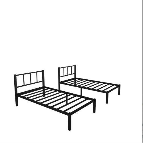Twin Over Twin Twin Bunk Beds For 3, XL Metal Triple Bunk Bed