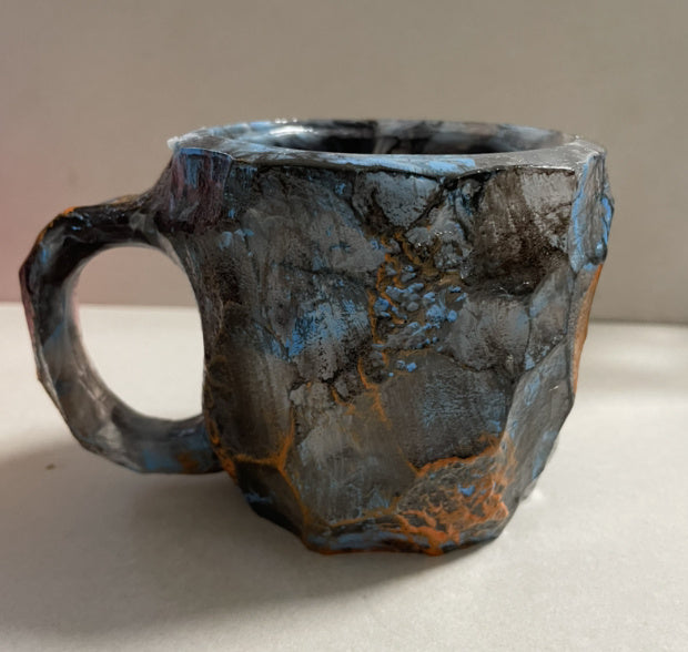 400ml Elegant Resin Mineral Crystal Coffee Mugs With Handles