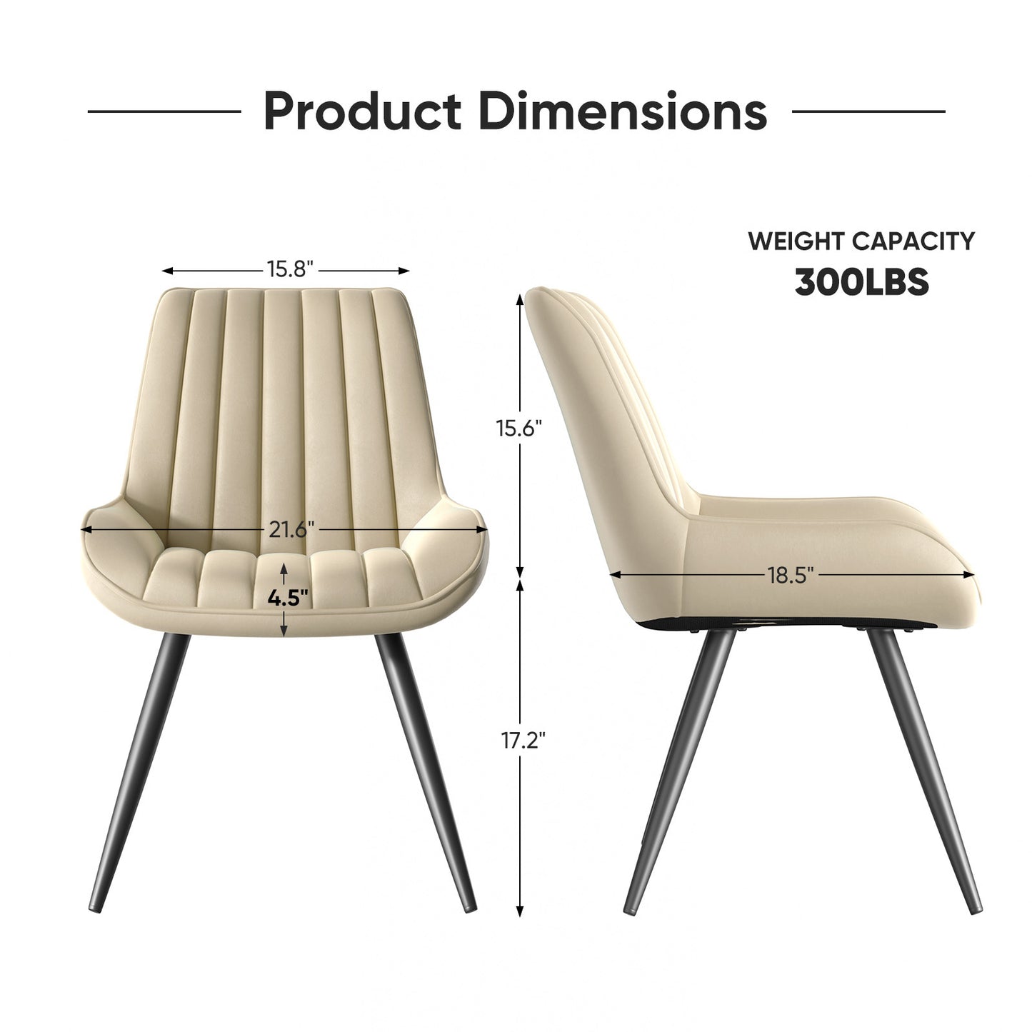 Soft Suede Modern Dining Chair