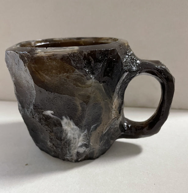 400ml Elegant Resin Mineral Crystal Coffee Mugs With Handles