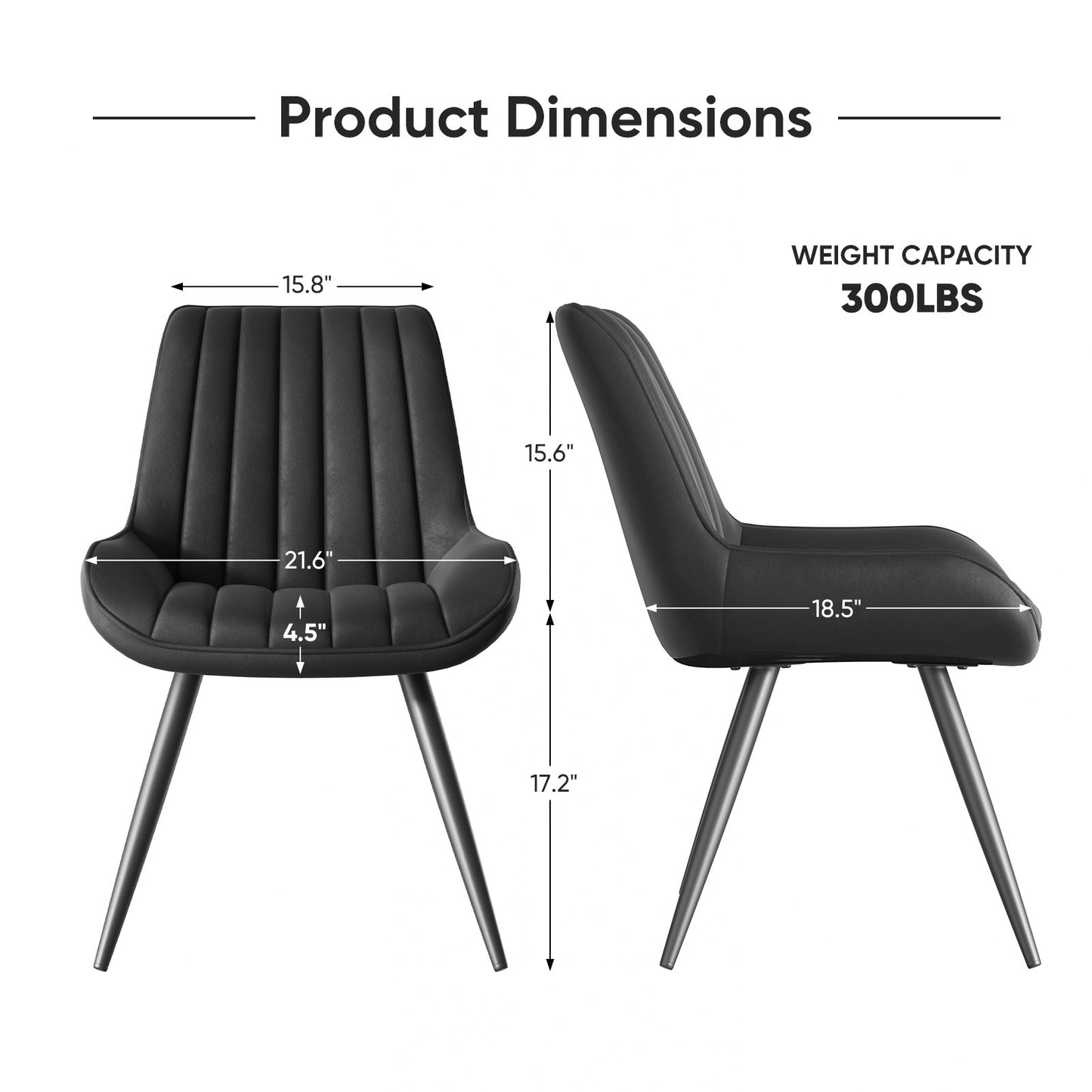 Soft Suede Modern Dining Chair