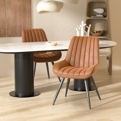 Soft Suede Modern Dining Chair