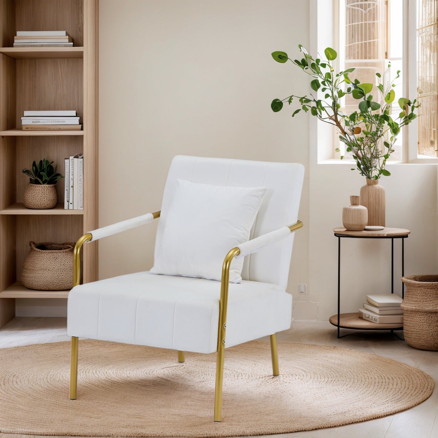 Modern Velvet Accent Chair For Living Room