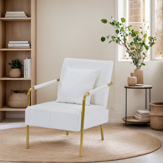 Modern Velvet Accent Chair For Living Room