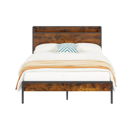 Bed Frame With Charging Station Full Size
