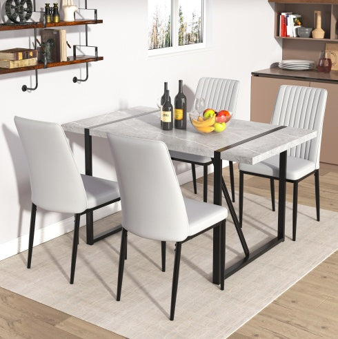 Modern Dining Table, 55 Inch Kitchen Table For 4 People, Table Only!! Easy Assembly