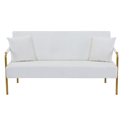 Modern Velvet Loveseat Sofa For Living Room