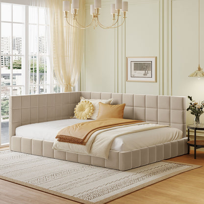 Full-size Upholstered Sofa Bed Frame