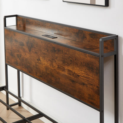 Bed Frame With Charging Station Full Size
